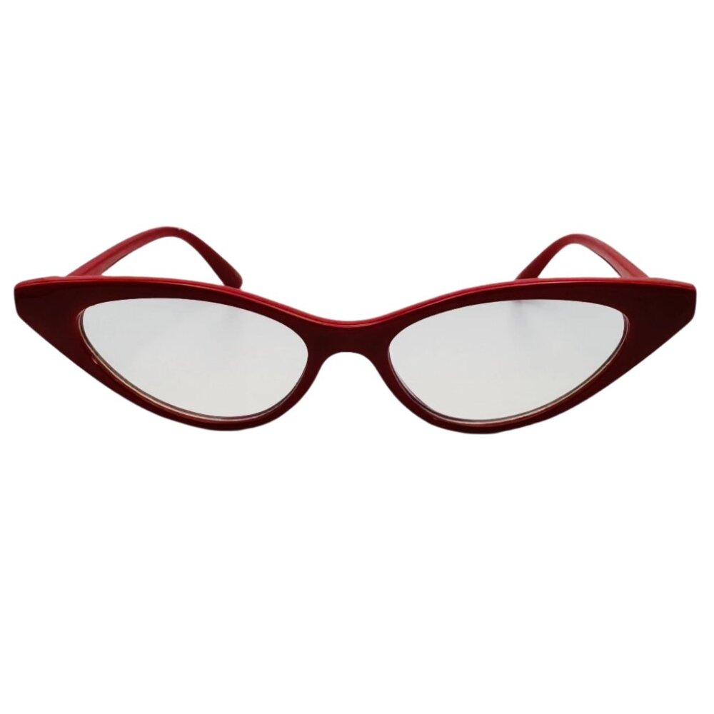 6042 | Red Clear Lens Blue Light Glasses
